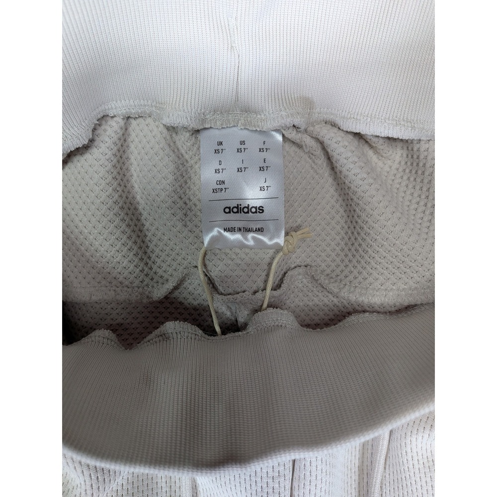 Adidas Basketball Select Shorts Mens XS 7 Inch Off White Tan IC2409 NWT - Picture 5 of 8
